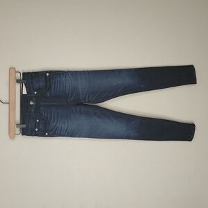 Rag & Bone High Rise Zipper Accent Skinny Jeans